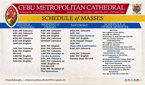 ayala mass schedule cebu|Mass Schedule of Ayala Center Cebu, Cebu City, Cebu.